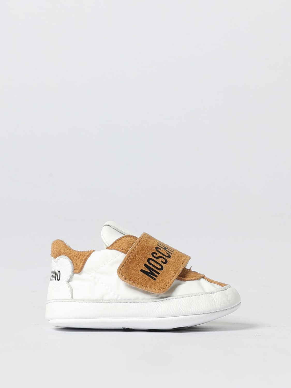 MOSCHINO BASKETS: Chaussures enfant Moschino, Blanc - Img 1