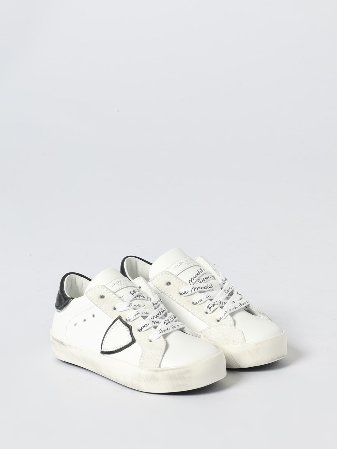 PHILIPPE MODEL JUNIOR 运动鞋: 鞋履 儿童 Philippe Model Junior, 奶油黄 - Img 2