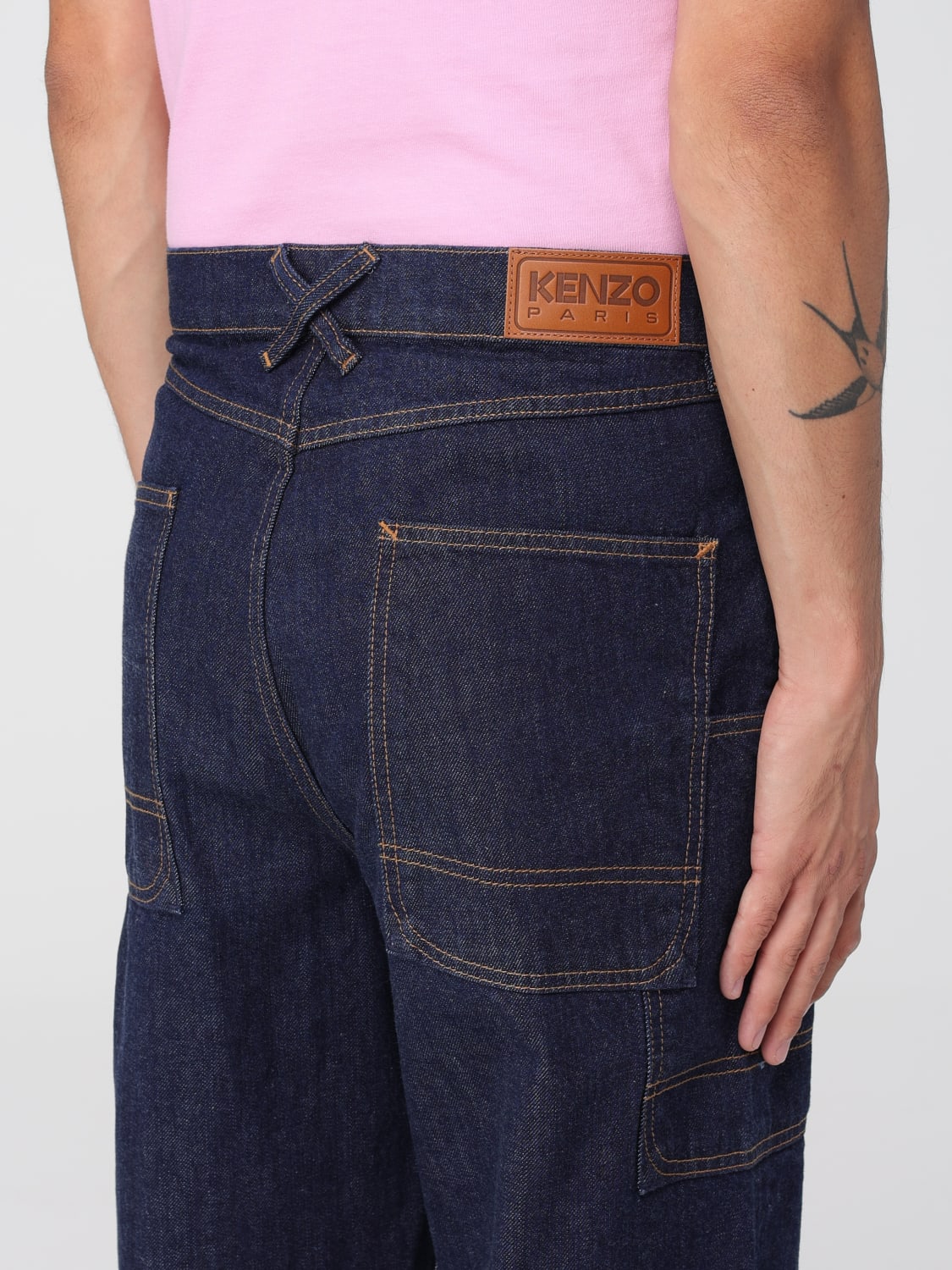 KENZO ジーンズ: ジーンズ メンズ Kenzo, ブルー - Img 4