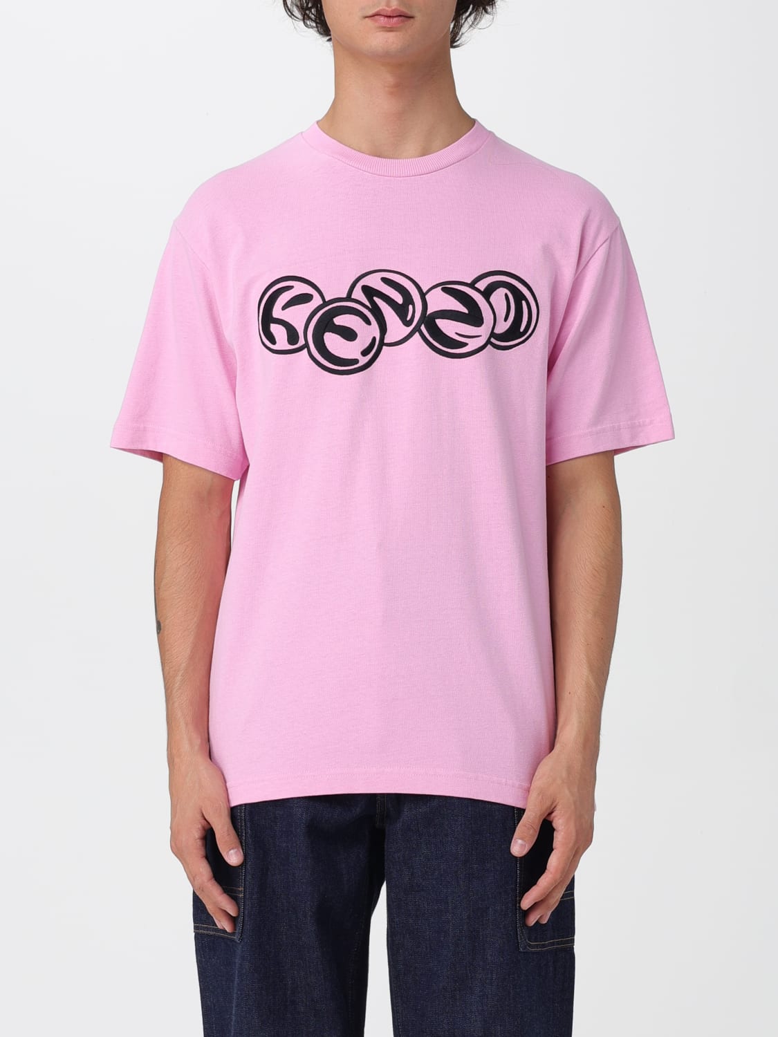 KENZO Tシャツ: ポロシャツ メンズ Kenzo, ピンク - Img 1