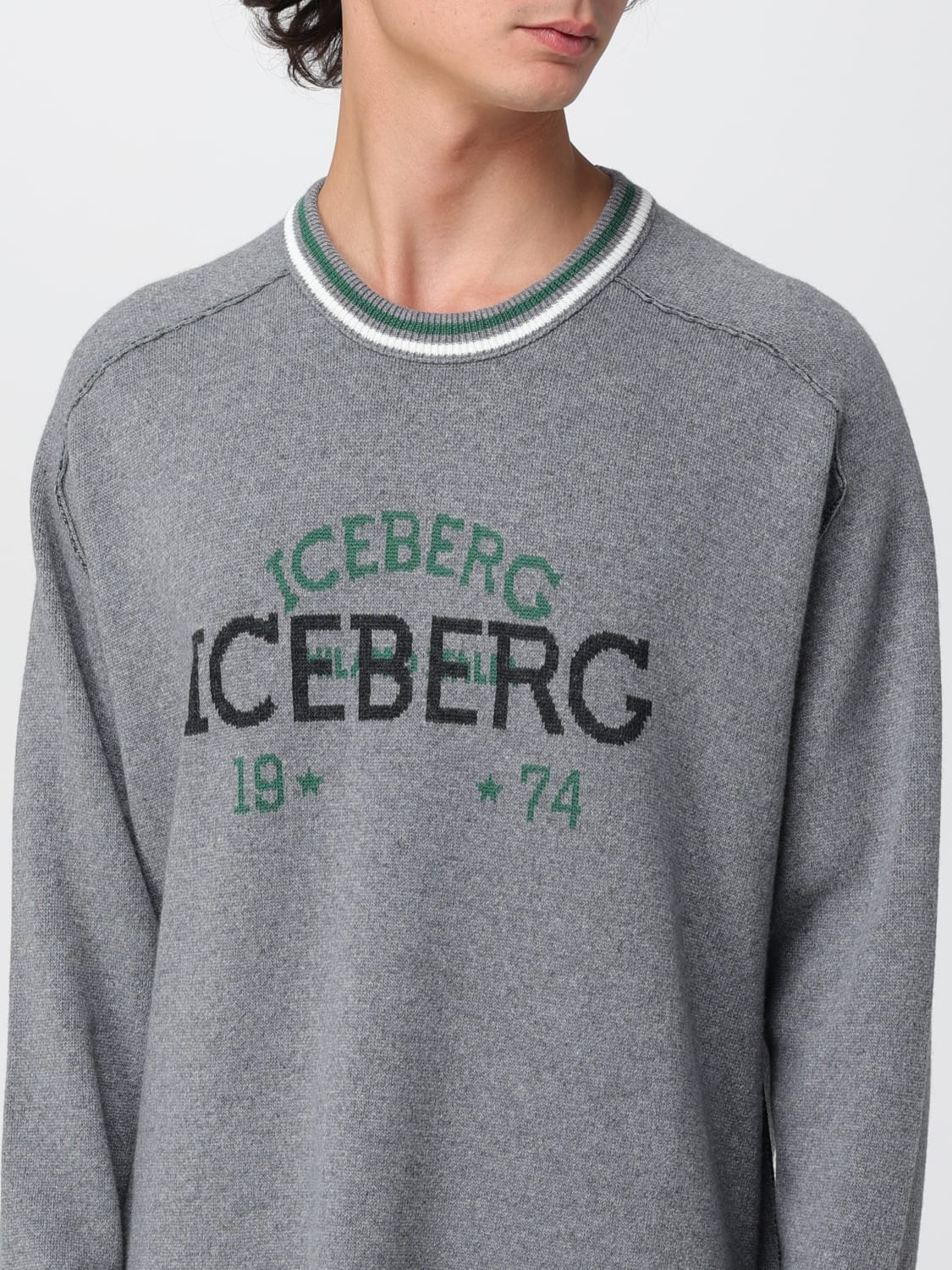 ICEBERG PULLOVER: Pullover herren Iceberg, Grau - Img 3