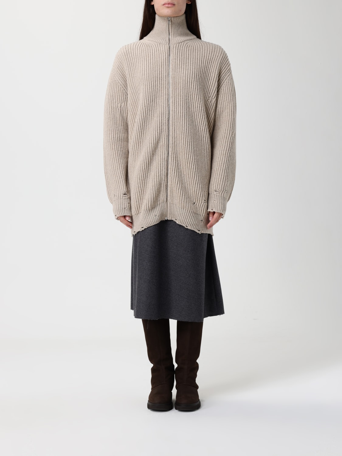 MM6 MAISON MARGIELA SWEATER: Sweatshirt woman Mm6 Maison Margiela, White - Img 1