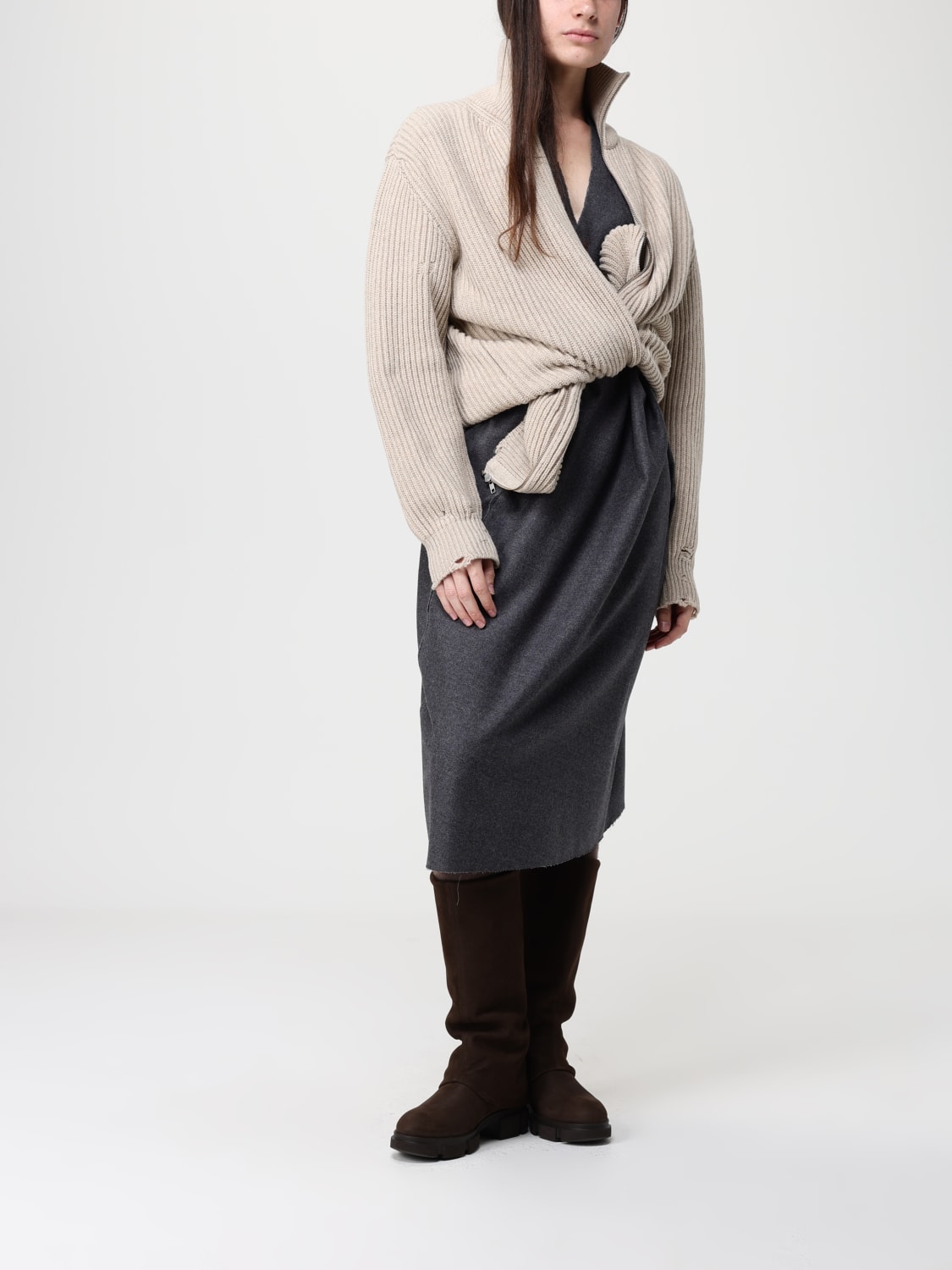 MM6 MAISON MARGIELA SWEATER: Sweatshirt woman Mm6 Maison Margiela, White - Img 2