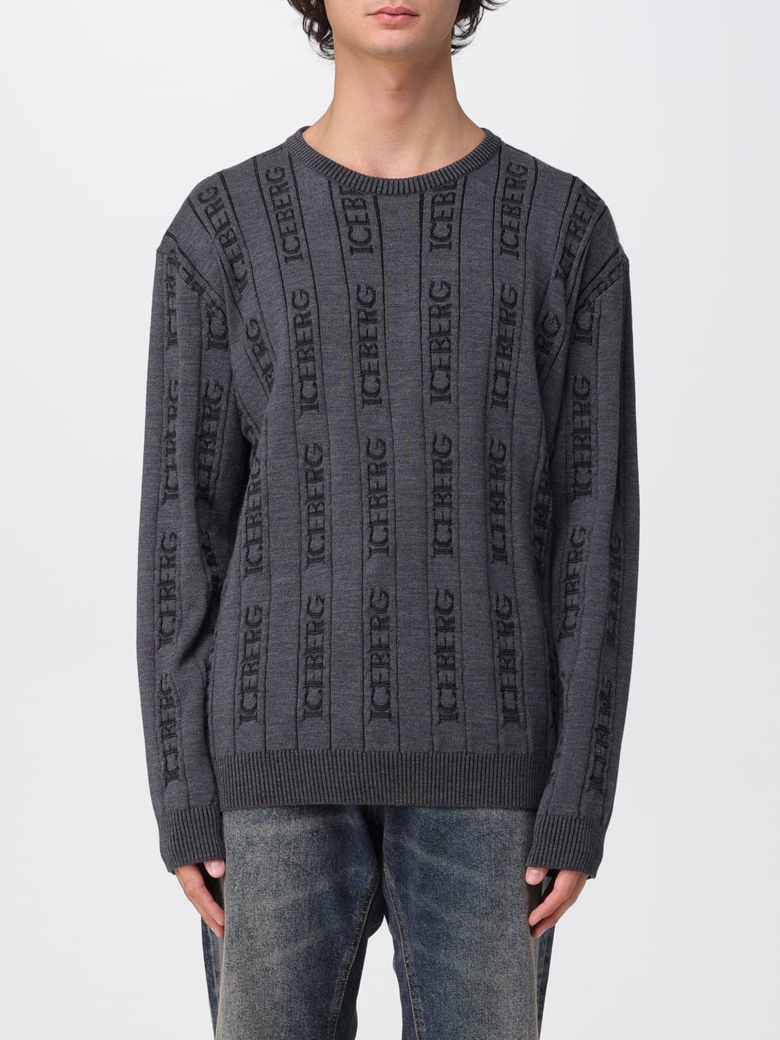 ICEBERG SWEATER: Sweater men Iceberg, Grey - Img 1