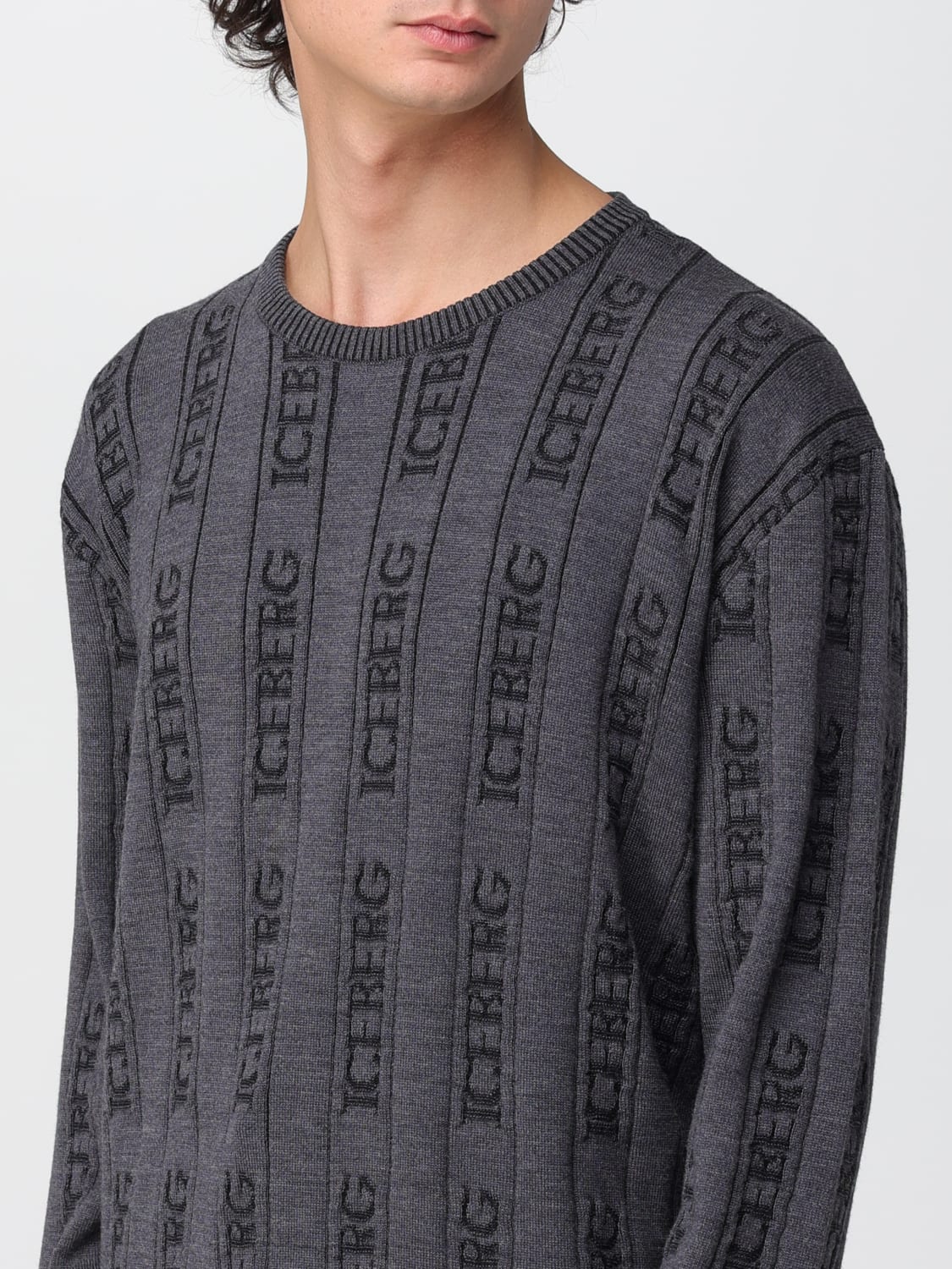 ICEBERG SWEATER: Sweater men Iceberg, Grey - Img 3