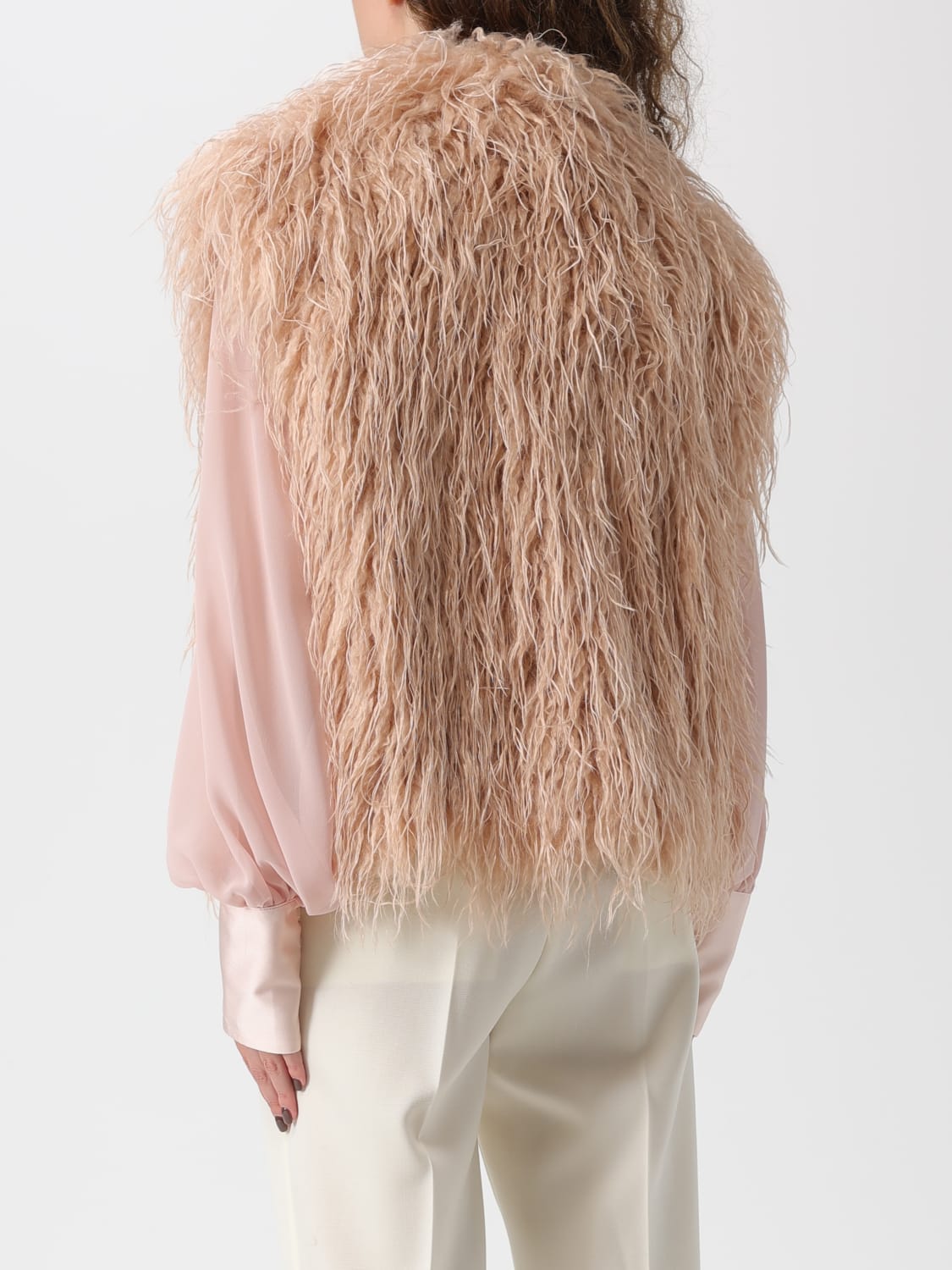 FORTE FORTE PELZMANTEL: Weste damen Forte Forte, Pink - Img 2