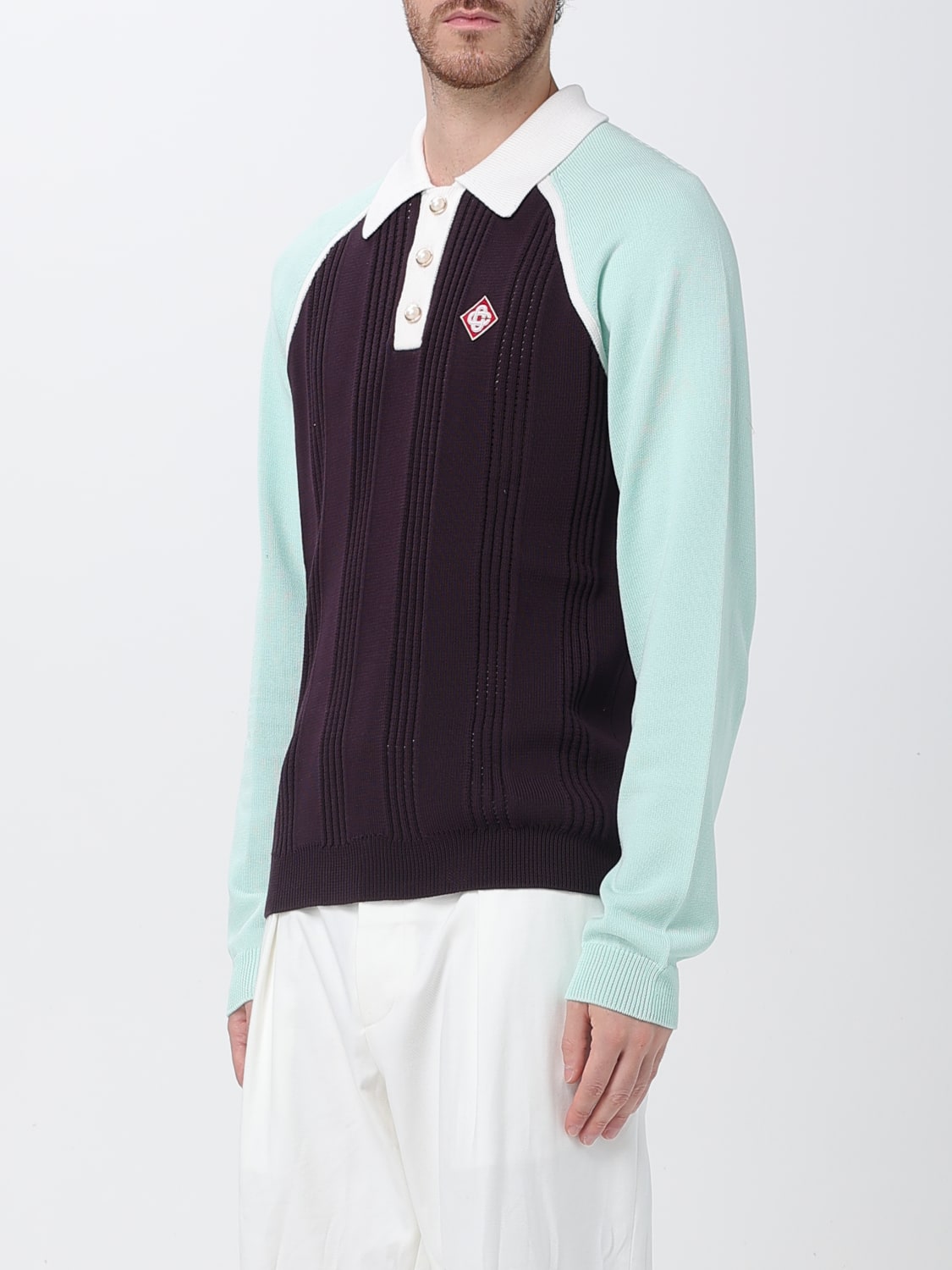 CASABLANCA POLO: Polo in maglia Casablanca, Fantasia - Img 3