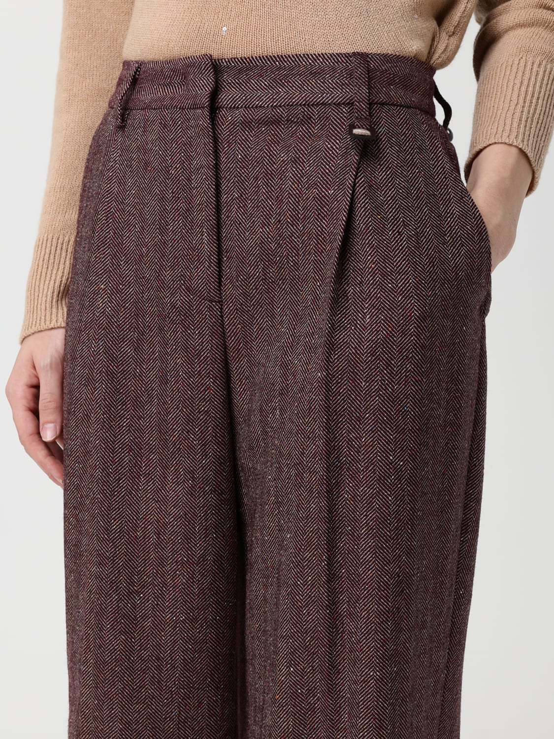 LORENA ANTONIAZZI HOSE: Hose damen Lorena Antoniazzi, Burgunderrot - Img 3