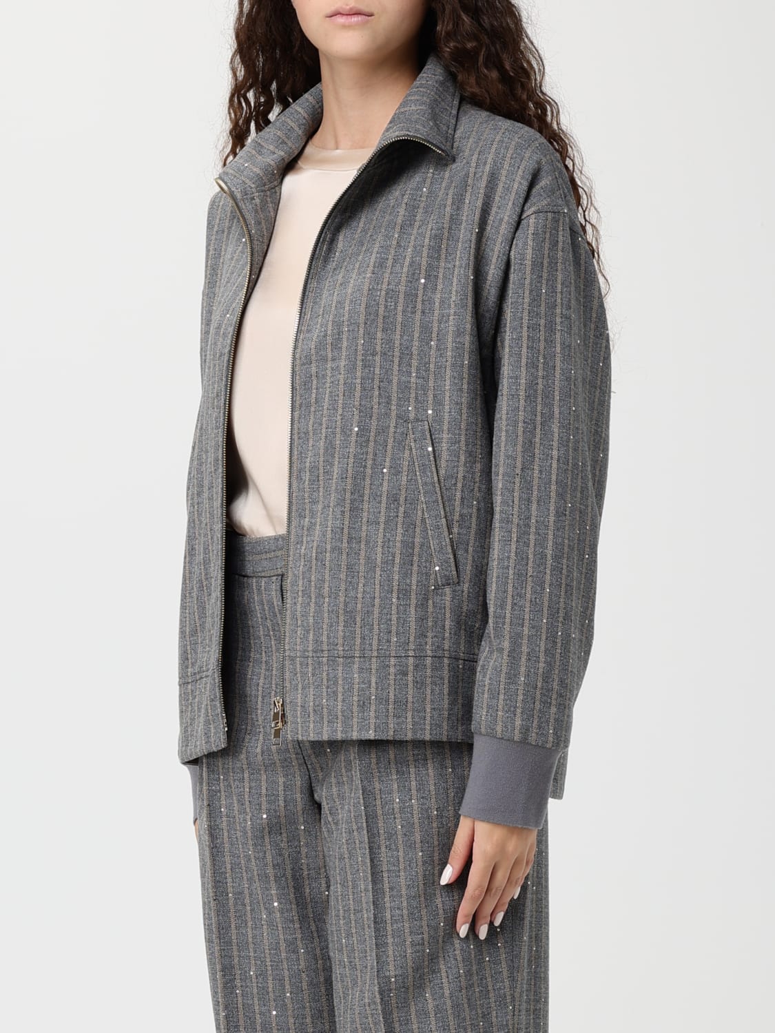 LORENA ANTONIAZZI CHAQUETA: Sudadera mujer Lorena Antoniazzi, Gris - Img 4