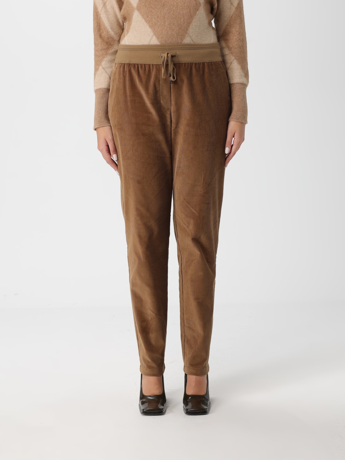 LORENA ANTONIAZZI PANTALONES: Pantalón mujer Lorena Antoniazzi, Marrón - Img 1