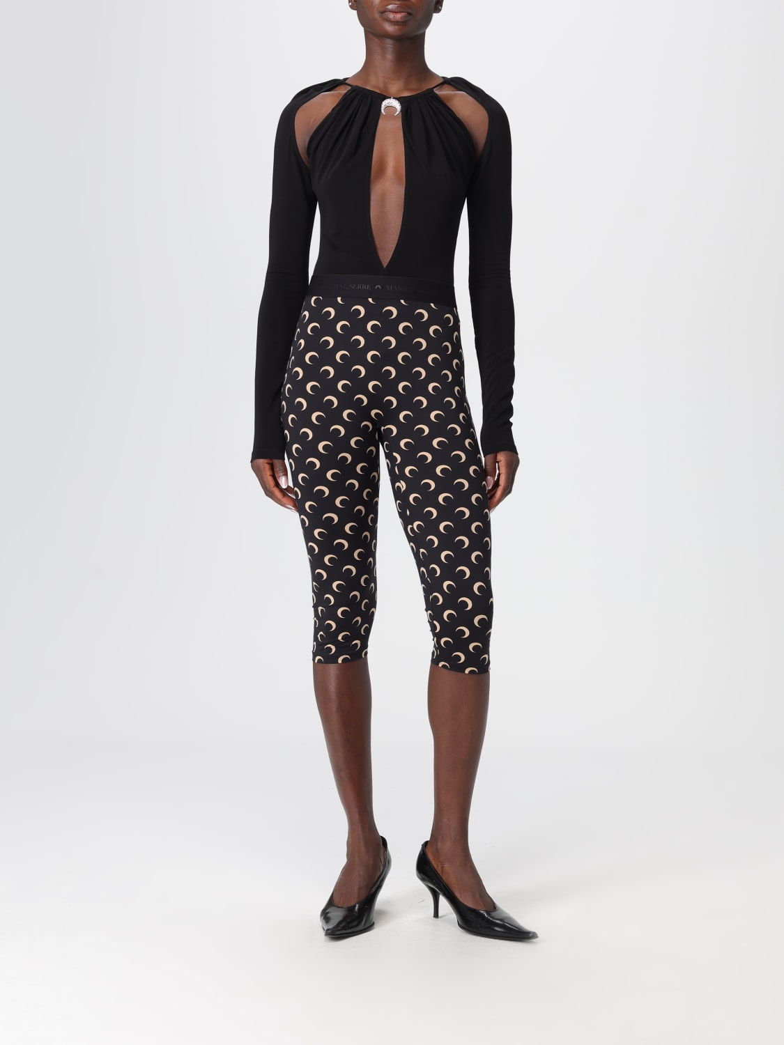 MARINE SERRE PANTALON: Pantalon femme Marine Serre, Noir - Img 2