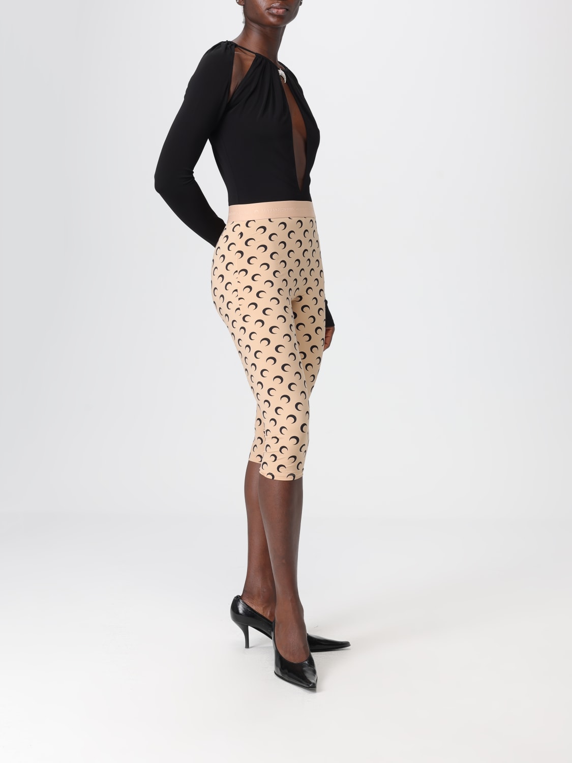 MARINE SERRE PANTS: Pants woman Marine Serre, Beige - Img 2