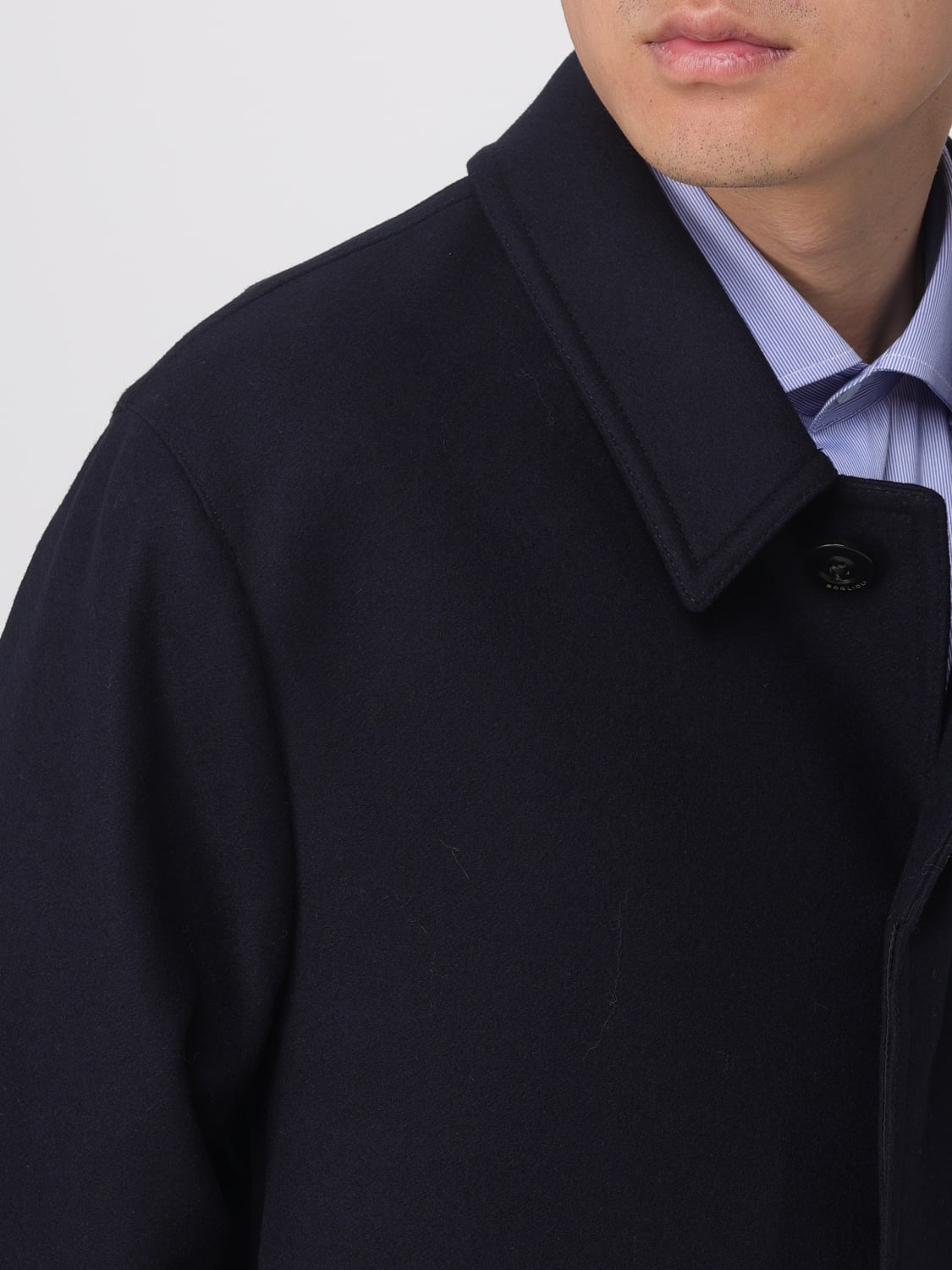 BOGLIOLI COAT: Coat men Boglioli, Blue - Img 4