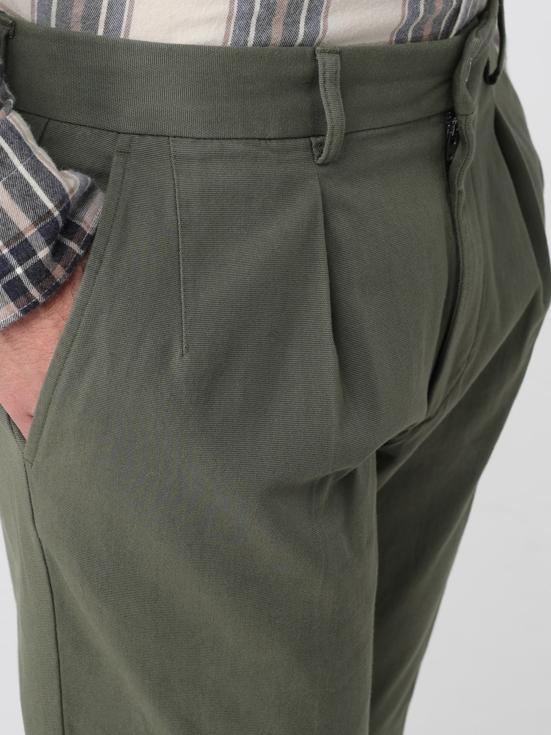 INCOTEX PANTS: Pants men Incotex, Green - Img 3