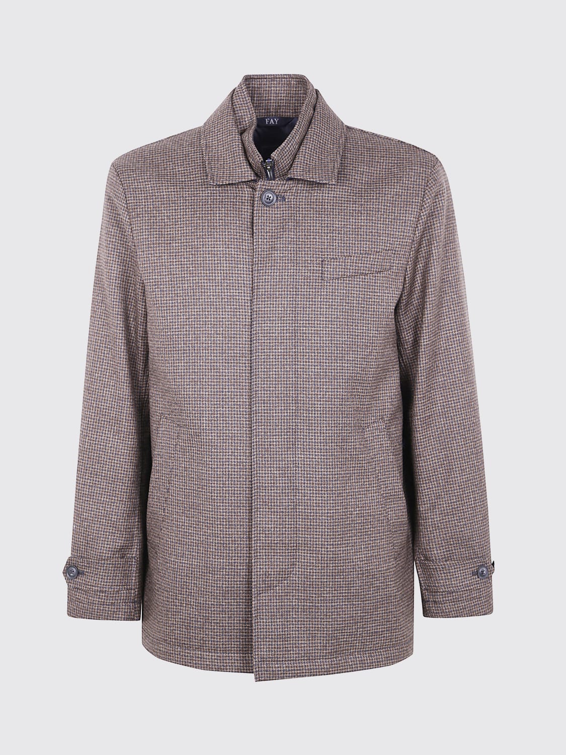 FAY コート: ジャケット メンズ Fay, ブラウン - Img 1