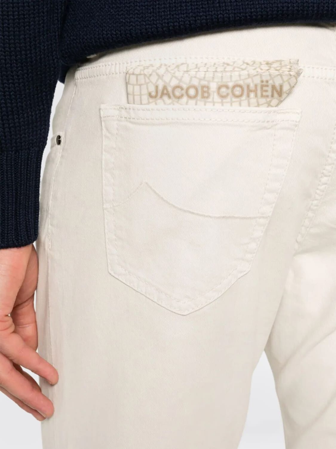 JACOB COHEN JEANS: Pantalon homme Jacob Cohen, Blanc - Img 3