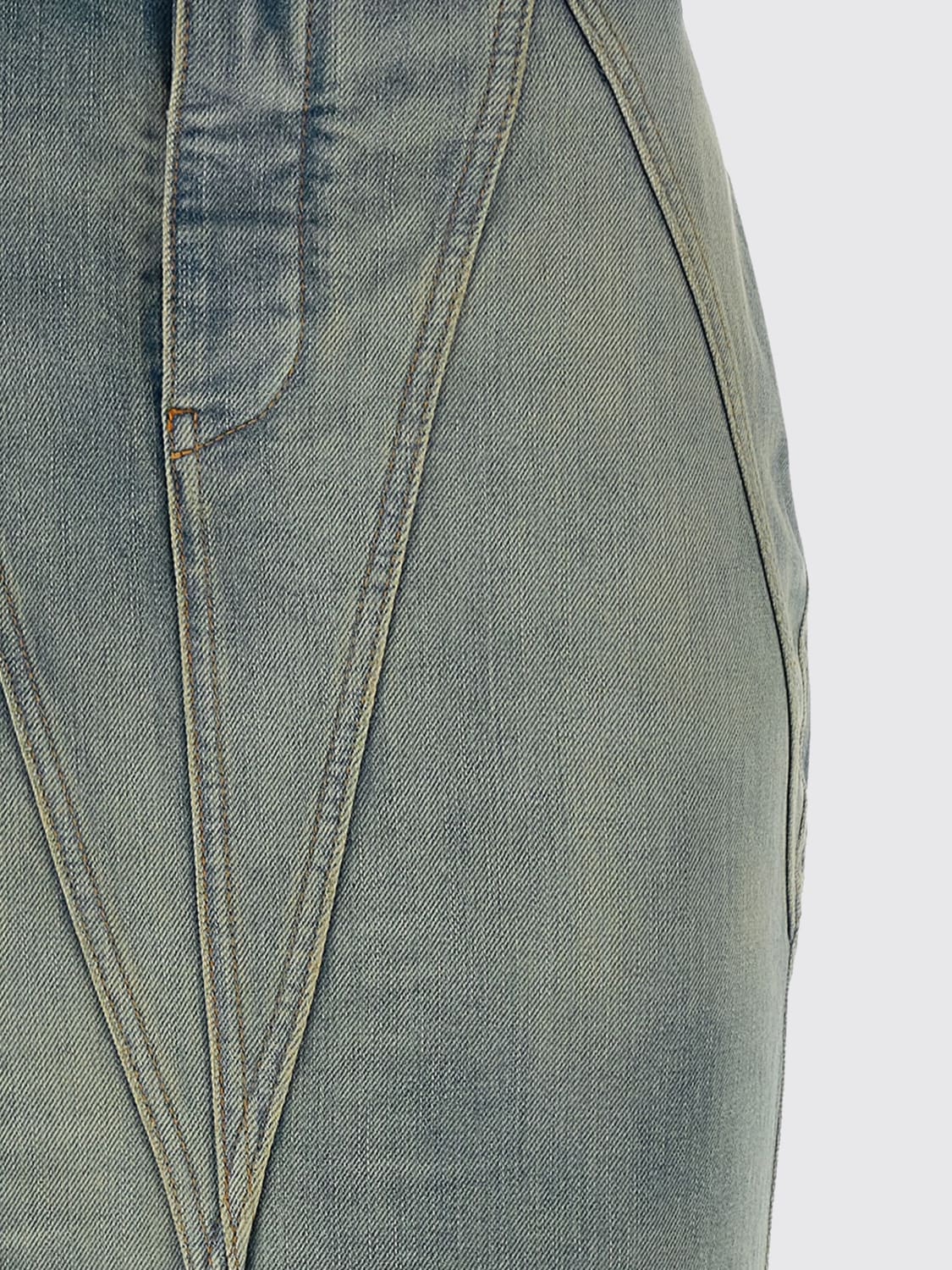 OFF-WHITE GONNA: Gonna Off-White in denim di cotone , Blue - Img 3