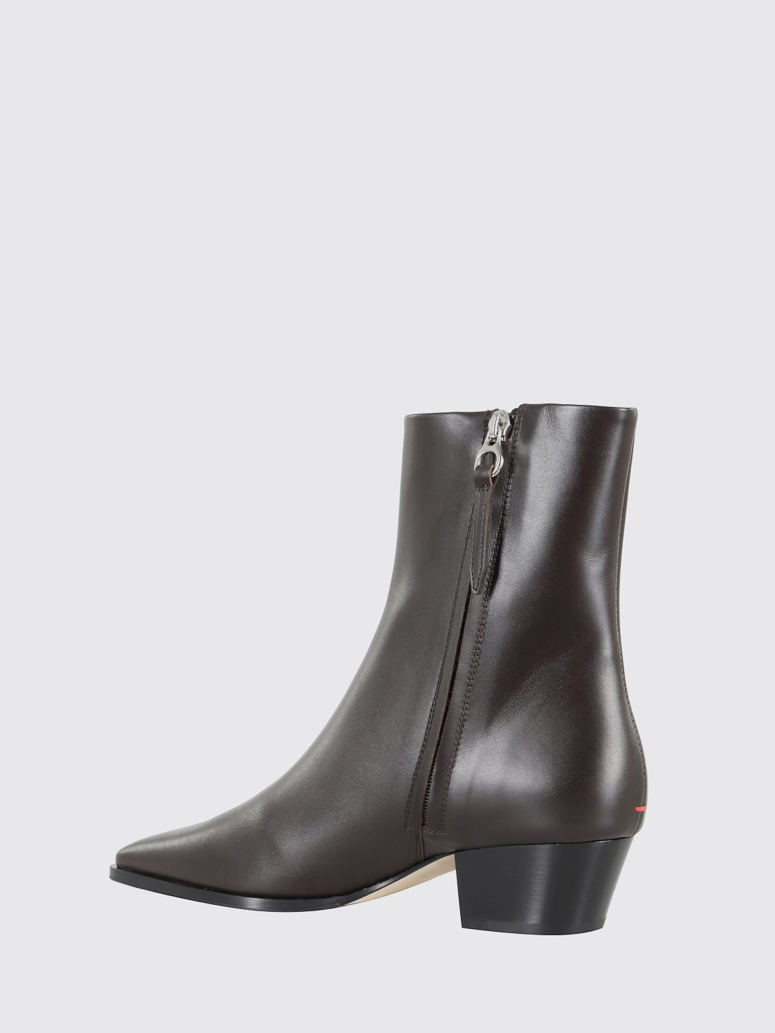 AEYDE STIVALI: Stivaletto Baba Aeyde in pelle , Caffe - Img 3