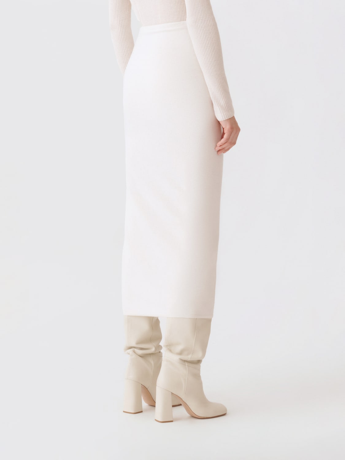 FABIANA FILIPPI GONNA: Gonna pareo in maglia Platinum Fabiana Filippi, Naturale - Img 3