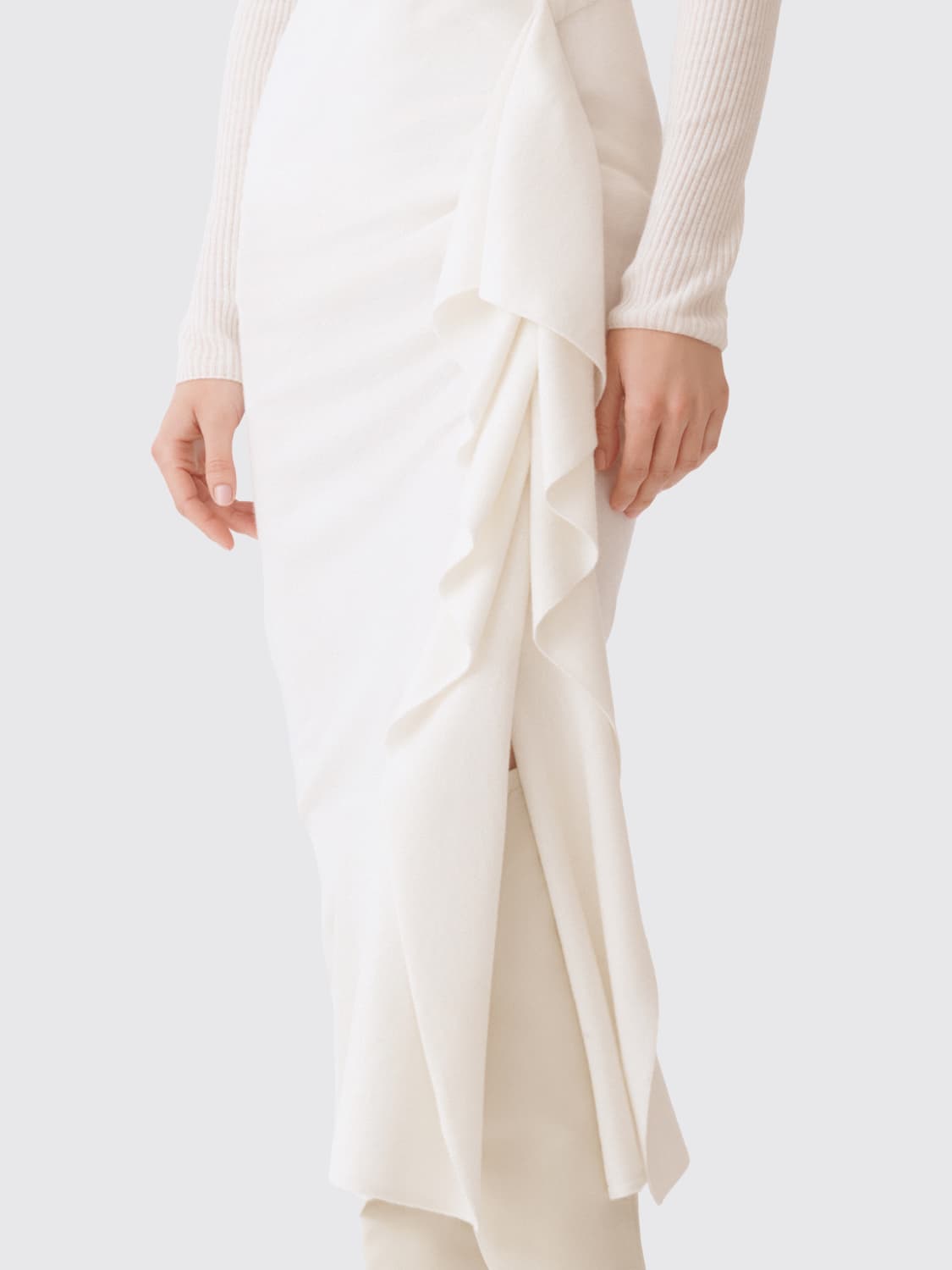 FABIANA FILIPPI GONNA: Gonna pareo in maglia Platinum Fabiana Filippi, Naturale - Img 4