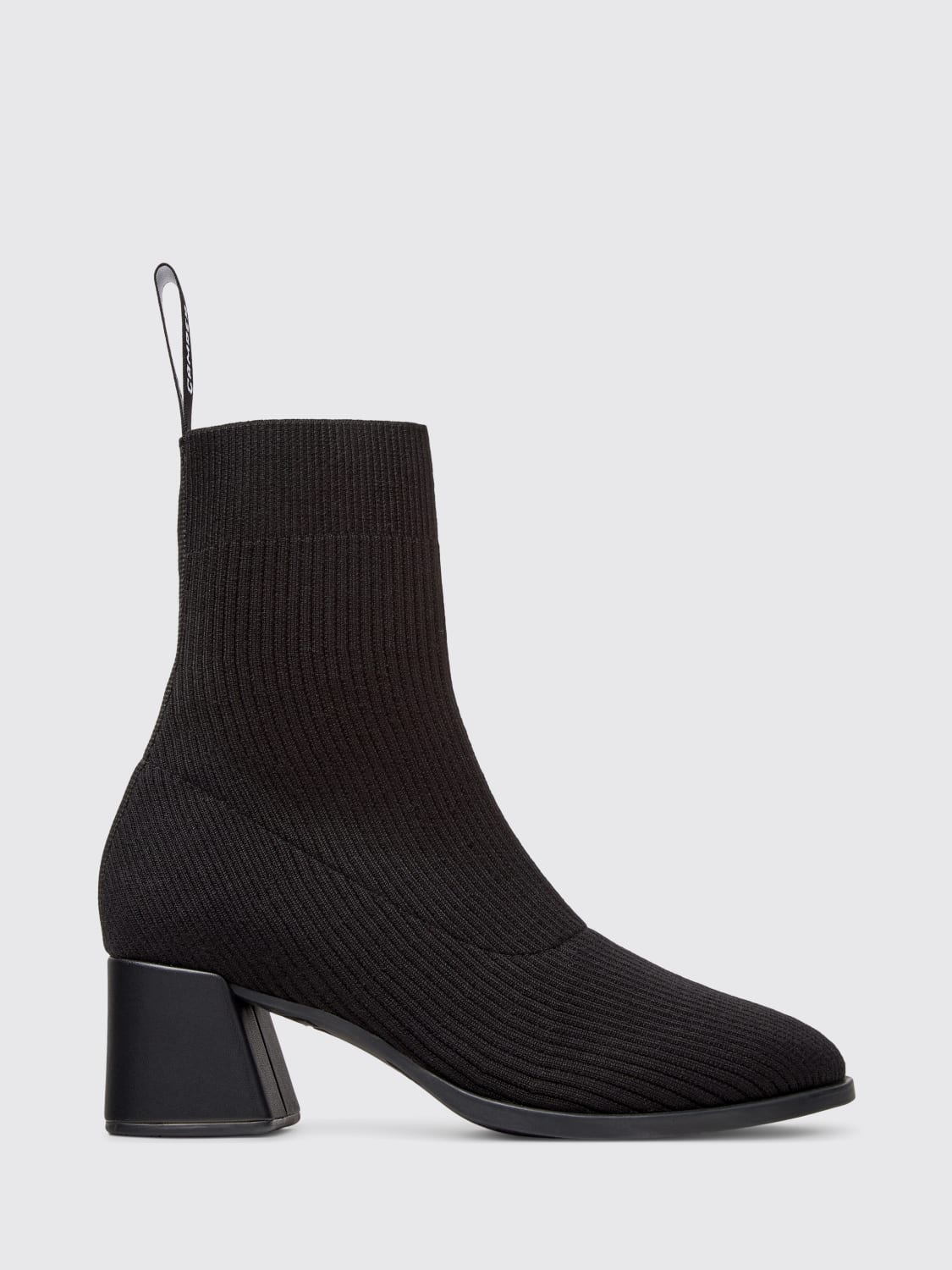 CAMPER STIVALI: Sitvaletto Kora Camper in Lyocell Tencel™ a coste , Nero - Img 1