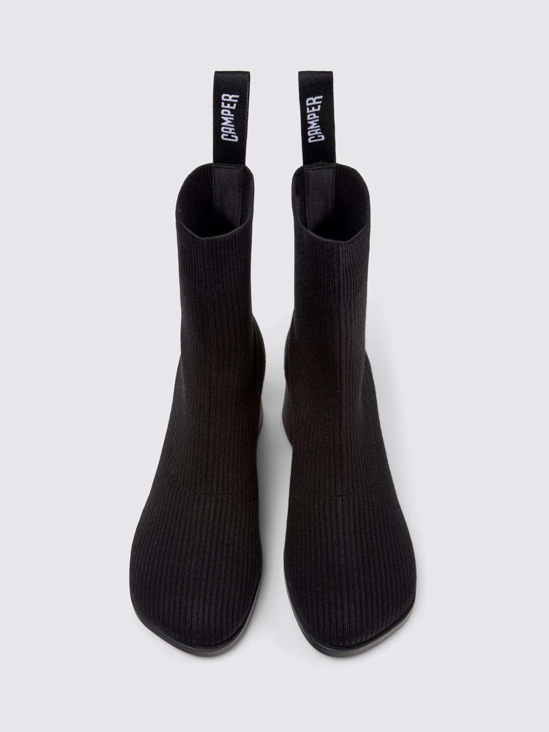 CAMPER STIVALI: Sitvaletto Kora Camper in Lyocell Tencel™ a coste , Nero - Img 4