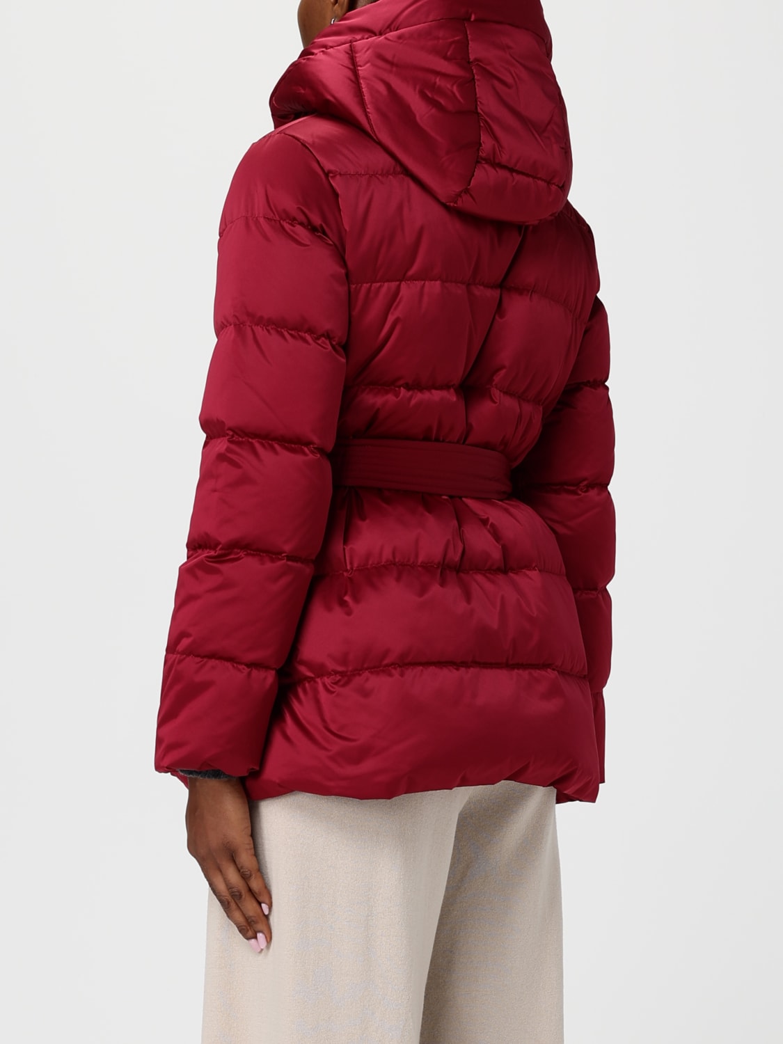LIU JO GIACCA: Piumino con cappuccio Liu Jo in nylon , Rubino - Img 2