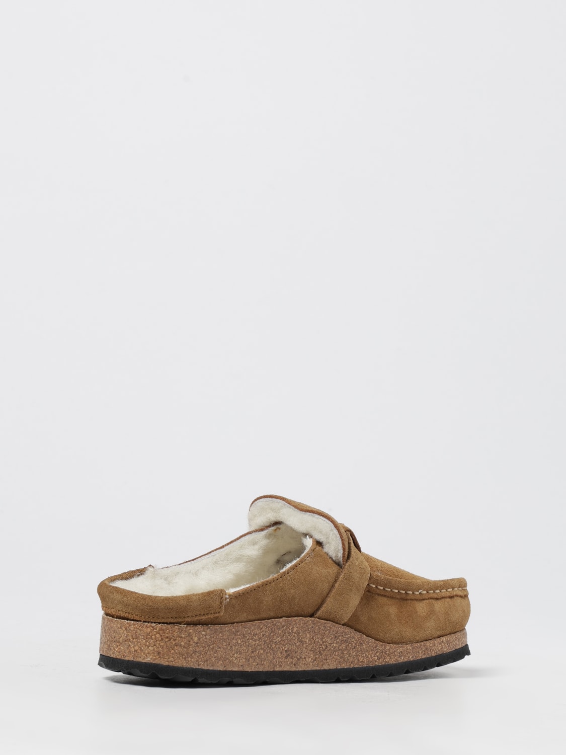 BIRKENSTOCK SHOES: Flat sandals woman Birkenstock, Beige - Img 3