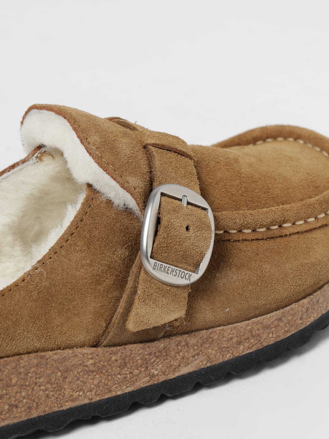 BIRKENSTOCK SHOES: Flat sandals woman Birkenstock, Beige - Img 4