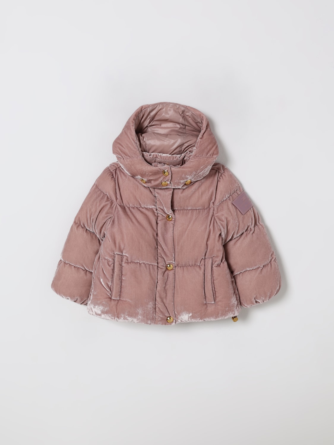 ELISABETTA FRANCHI LA MIA BAMBINA CHAQUETA: Abrigo niños Elisabetta Franchi La Mia Bambina, Beige - Img 1