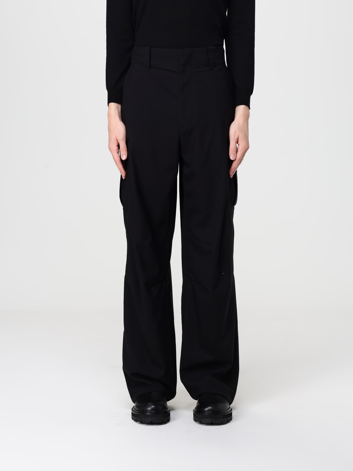 BOTTEGA VENETA PANTS: Pants woman Bottega Veneta, Black - Img 1