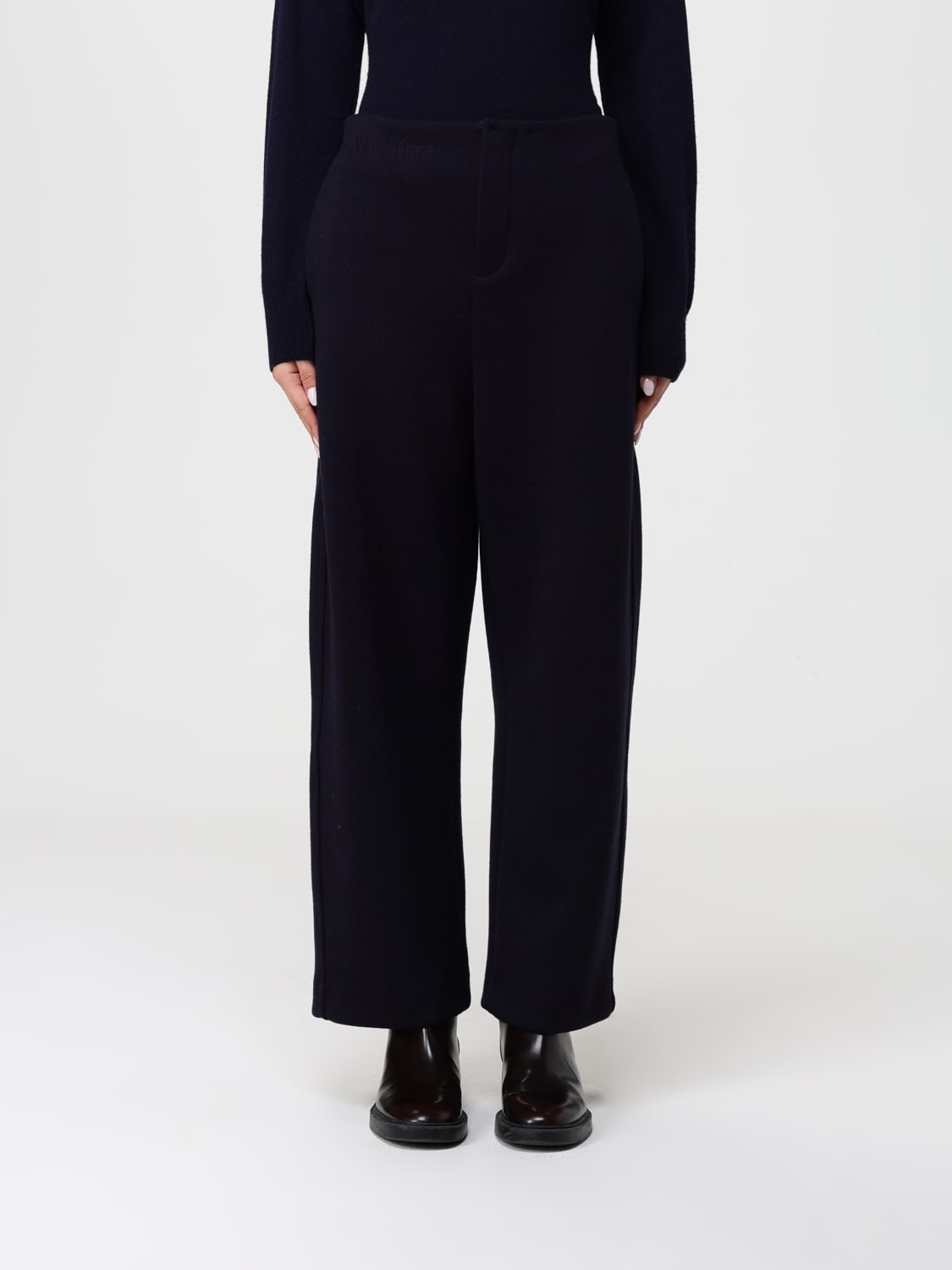 MAX MARA PANTALONES: Pantalón mujer Max Mara, Azul Oscuro - Img 1