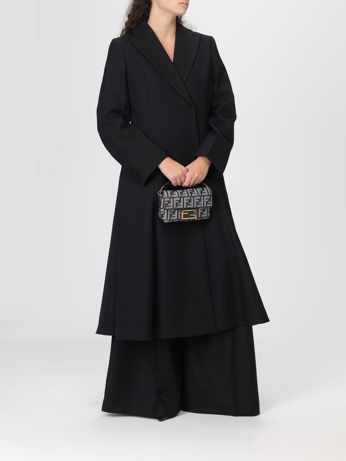 FENDI MANTEAU: Manteau femme Fendi, Noir - Img 2