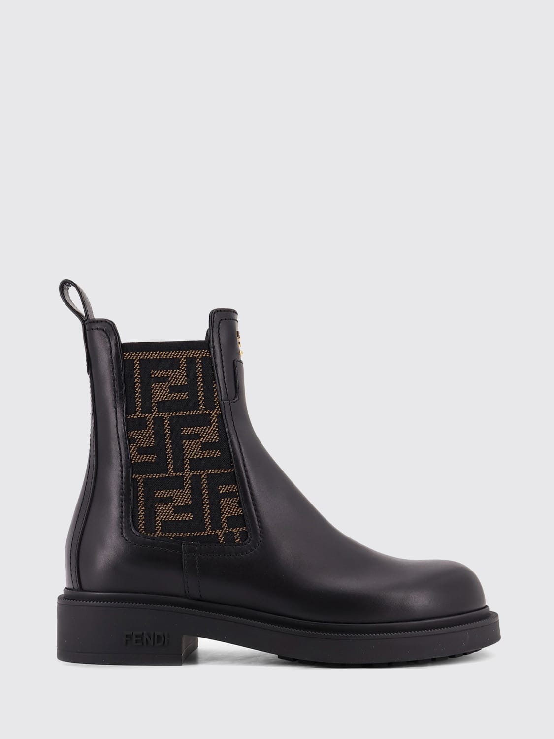 FENDI BOOTS: Flat ankle boots woman Fendi, Black - Img 1