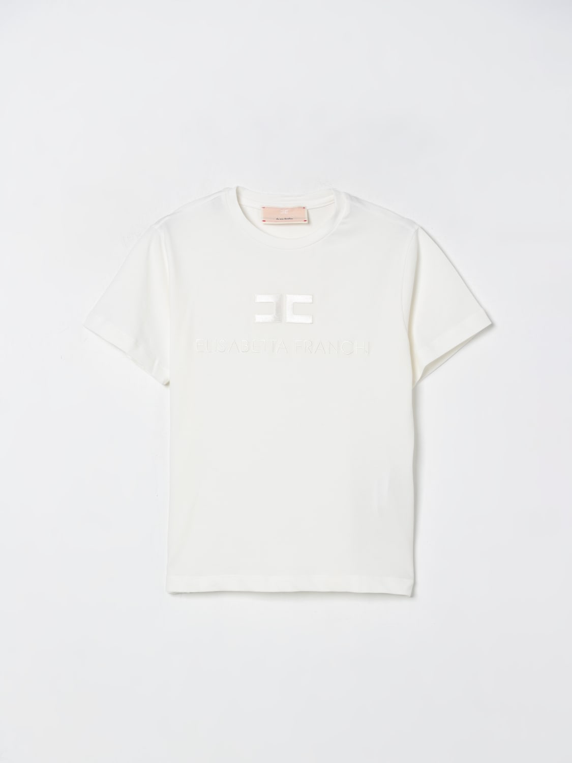 ELISABETTA FRANCHI LA MIA BAMBINA CAMISETA: Camisetas niños Elisabetta Franchi La Mia Bambina, Marfil - Img 1