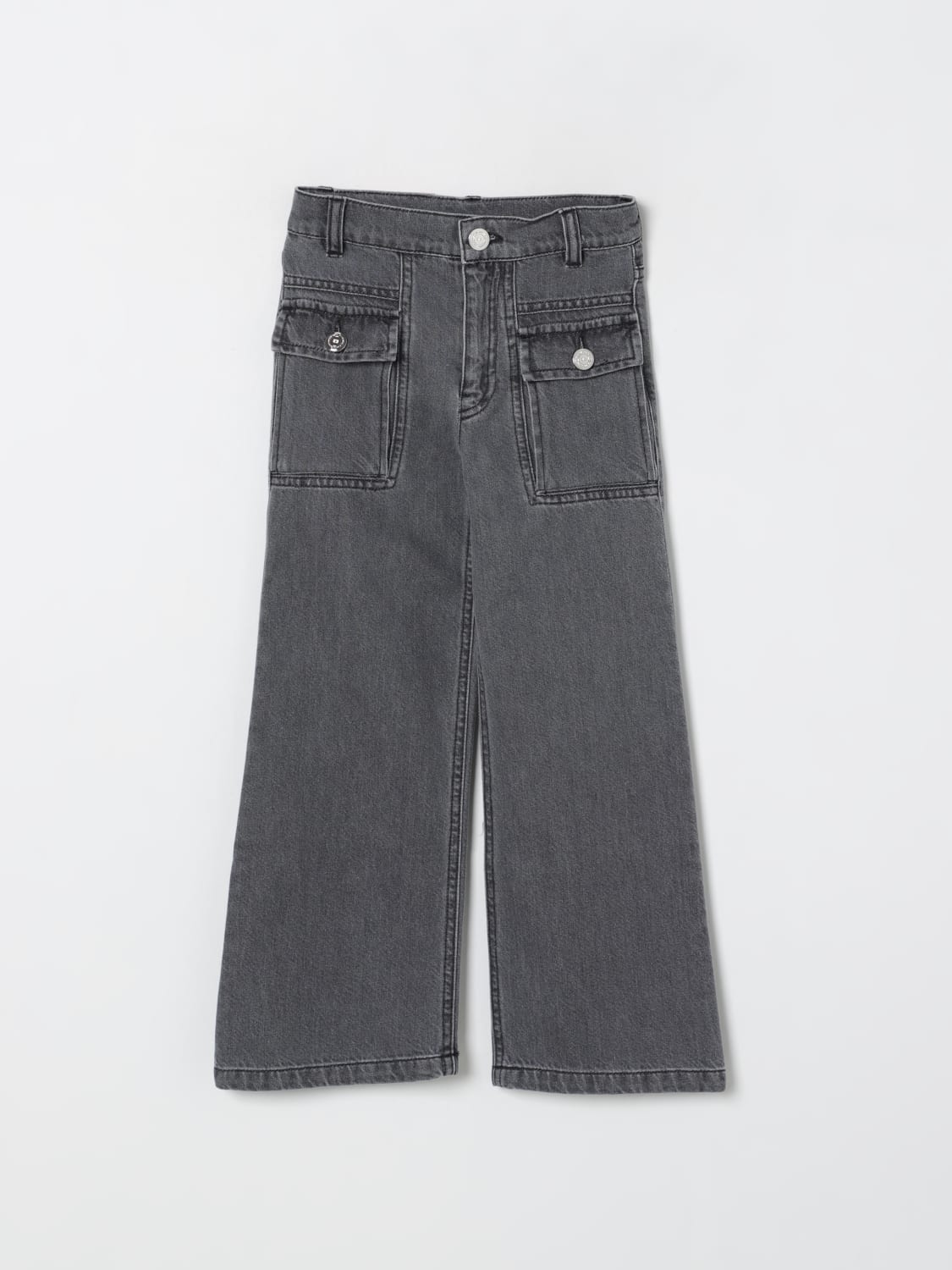 ELISABETTA FRANCHI LA MIA BAMBINA JEANS: Jeans Elisabetta Franchi La Mia Bambina in denim di cotone, Nero - Img 1