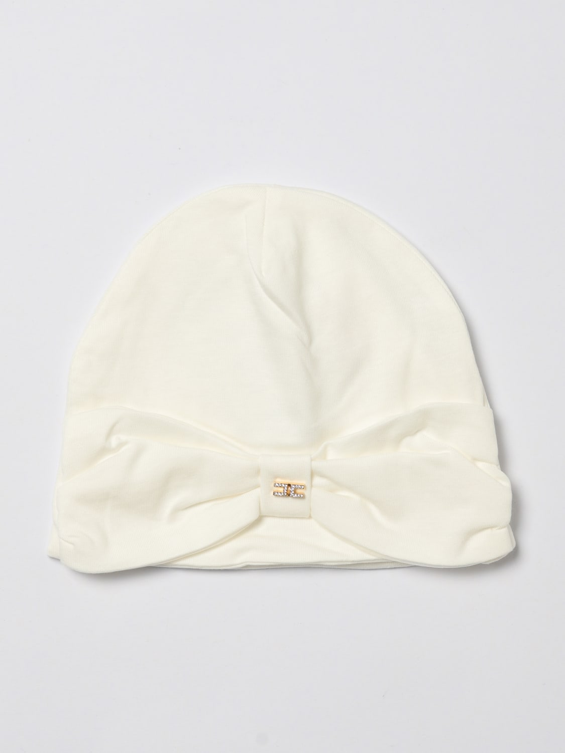 ELISABETTA FRANCHI LA MIA BAMBINA HAT: Hat kids Elisabetta Franchi La Mia Bambina, Yellow Cream - Img 1