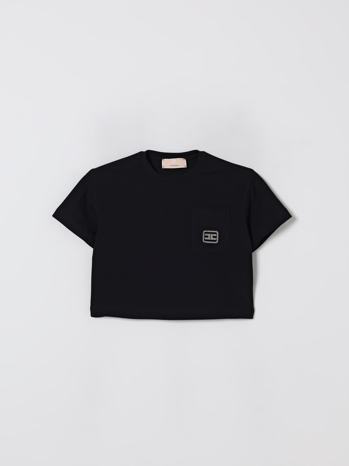 ELISABETTA FRANCHI LA MIA BAMBINA CAMISETA: Camisetas niños Elisabetta Franchi La Mia Bambina, Negro - Img 1
