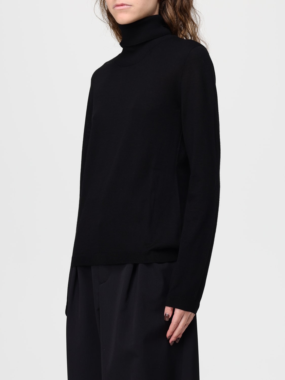 MM MAX MARA PULLOVER: Pullover damen Mm Max Mara, Schwarz - Img 3