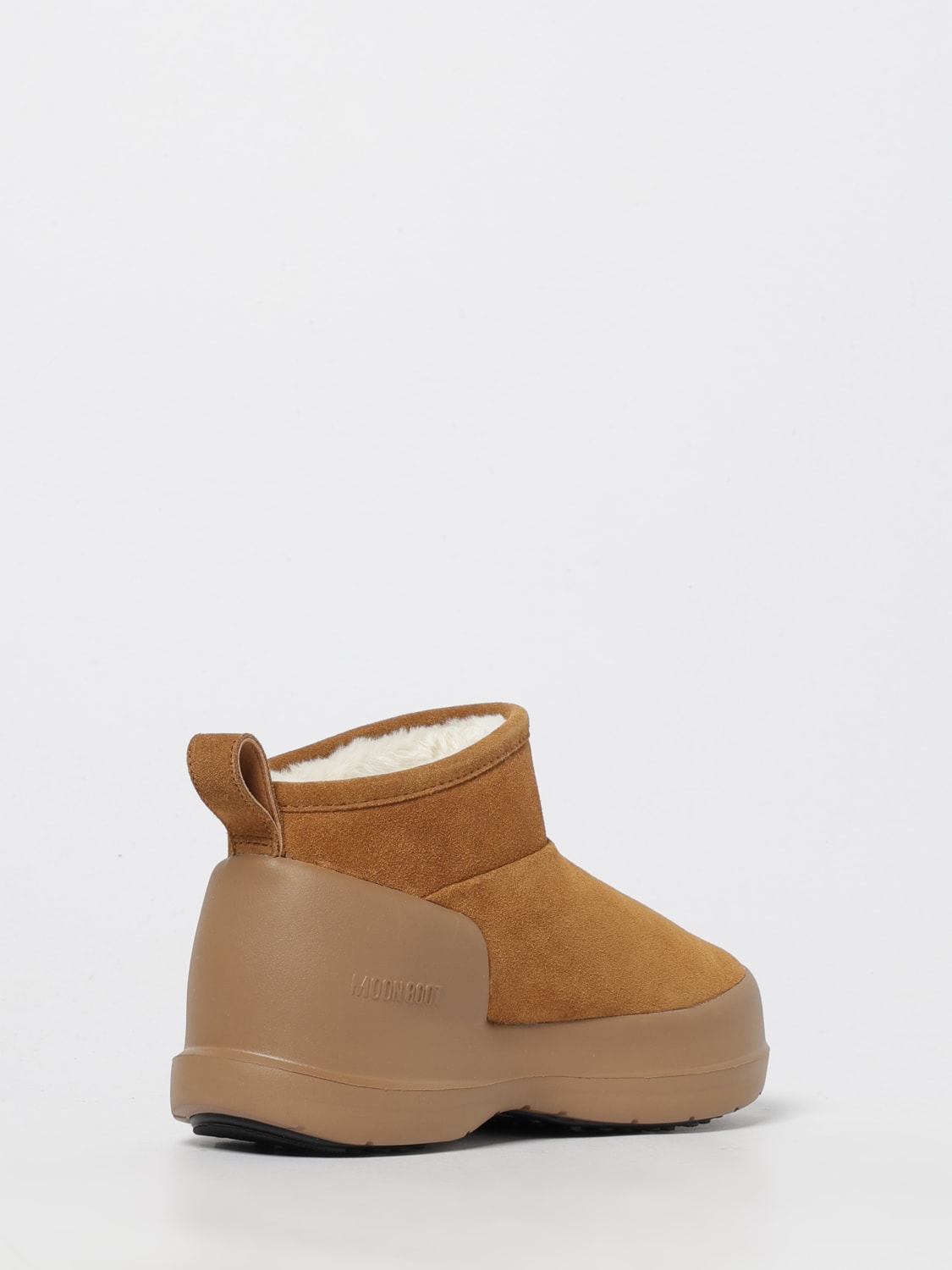 MOON BOOT BOOTS: Flat ankle boots woman Moon Boot, Beige - Img 3