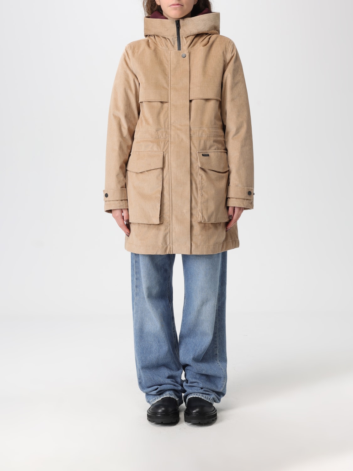 WOOLRICH COAT: Coat woman Woolrich, Beige - Img 1