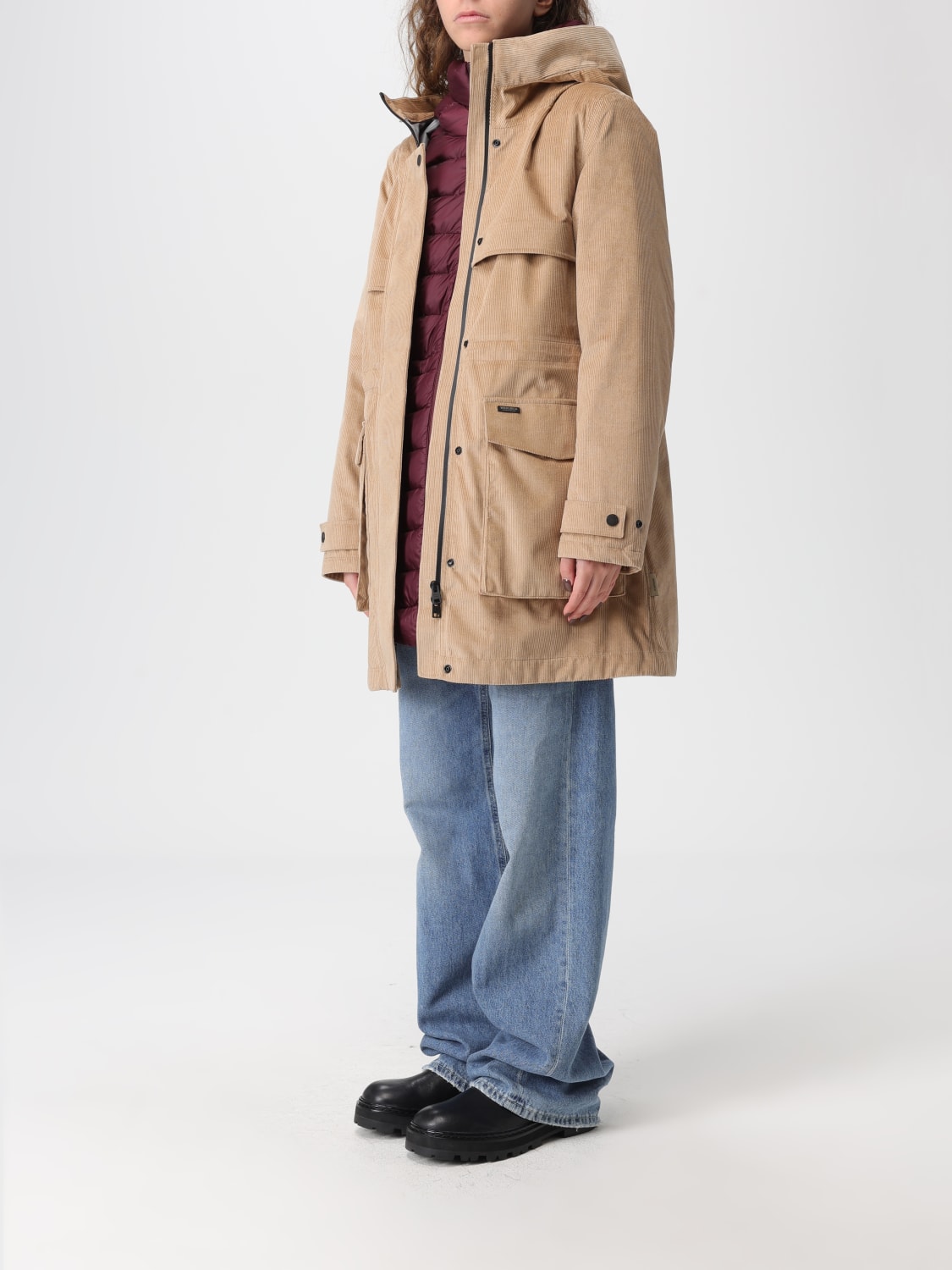 WOOLRICH COAT: Coat woman Woolrich, Beige - Img 3