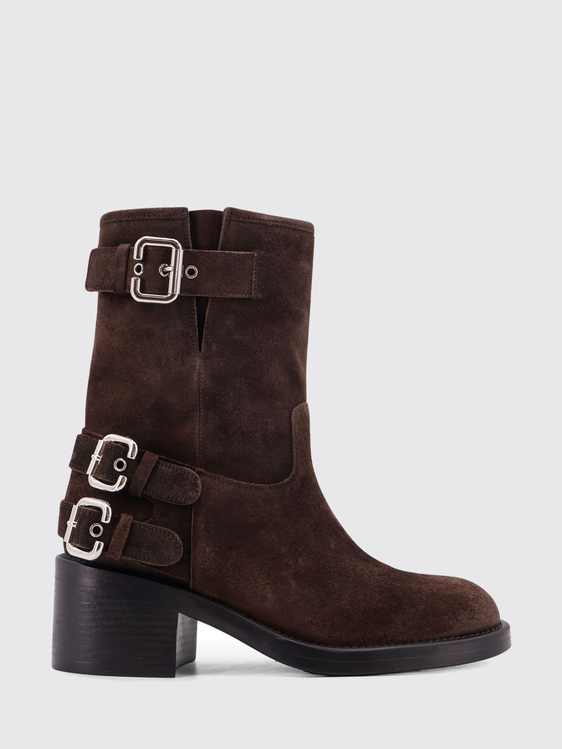CHLOÉ FLAT ANKLE BOOTS: Flat ankle boots woman ChloÉ, Burnt - Img 1