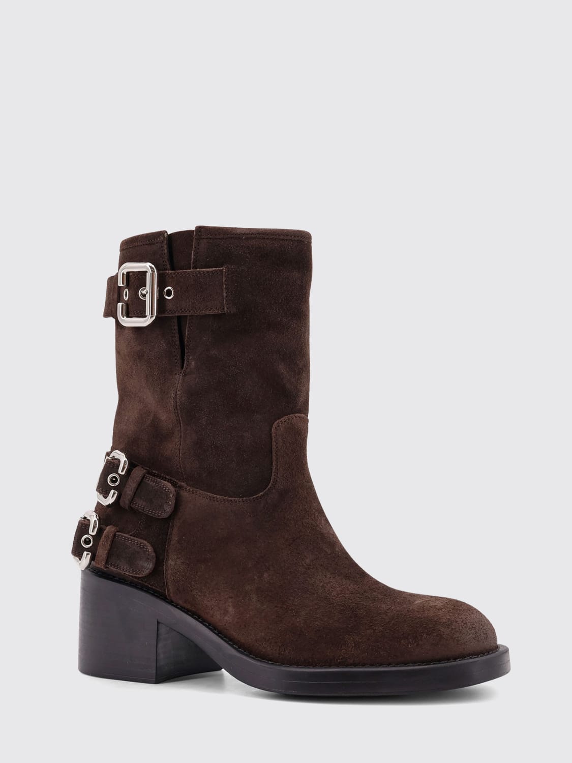 CHLOÉ FLAT ANKLE BOOTS: Flat ankle boots woman ChloÉ, Burnt - Img 2