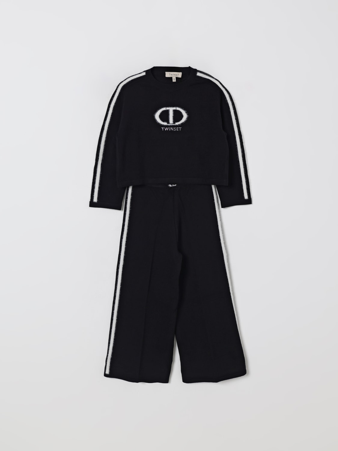 TWINSET CO-ORD: Tracksuit kids Twinset, Black - Img 1