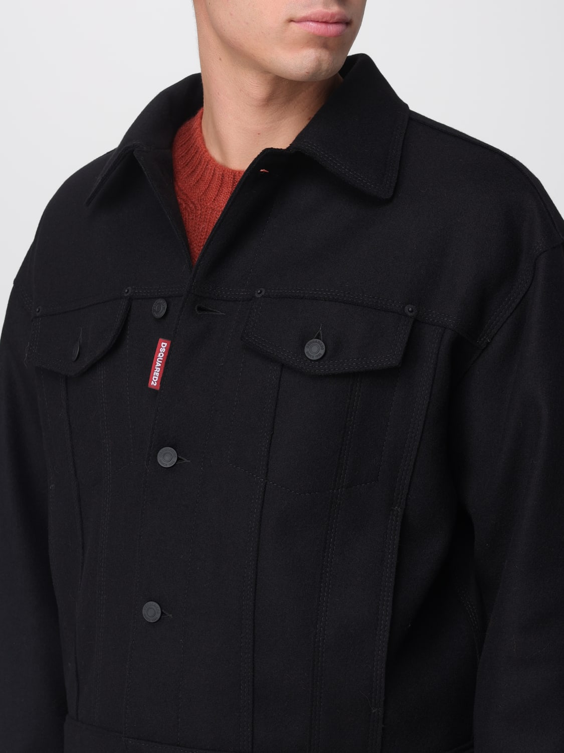 DSQUARED2 GIACCA: Giacca di jeans Dsquared2, Nero - Img 4