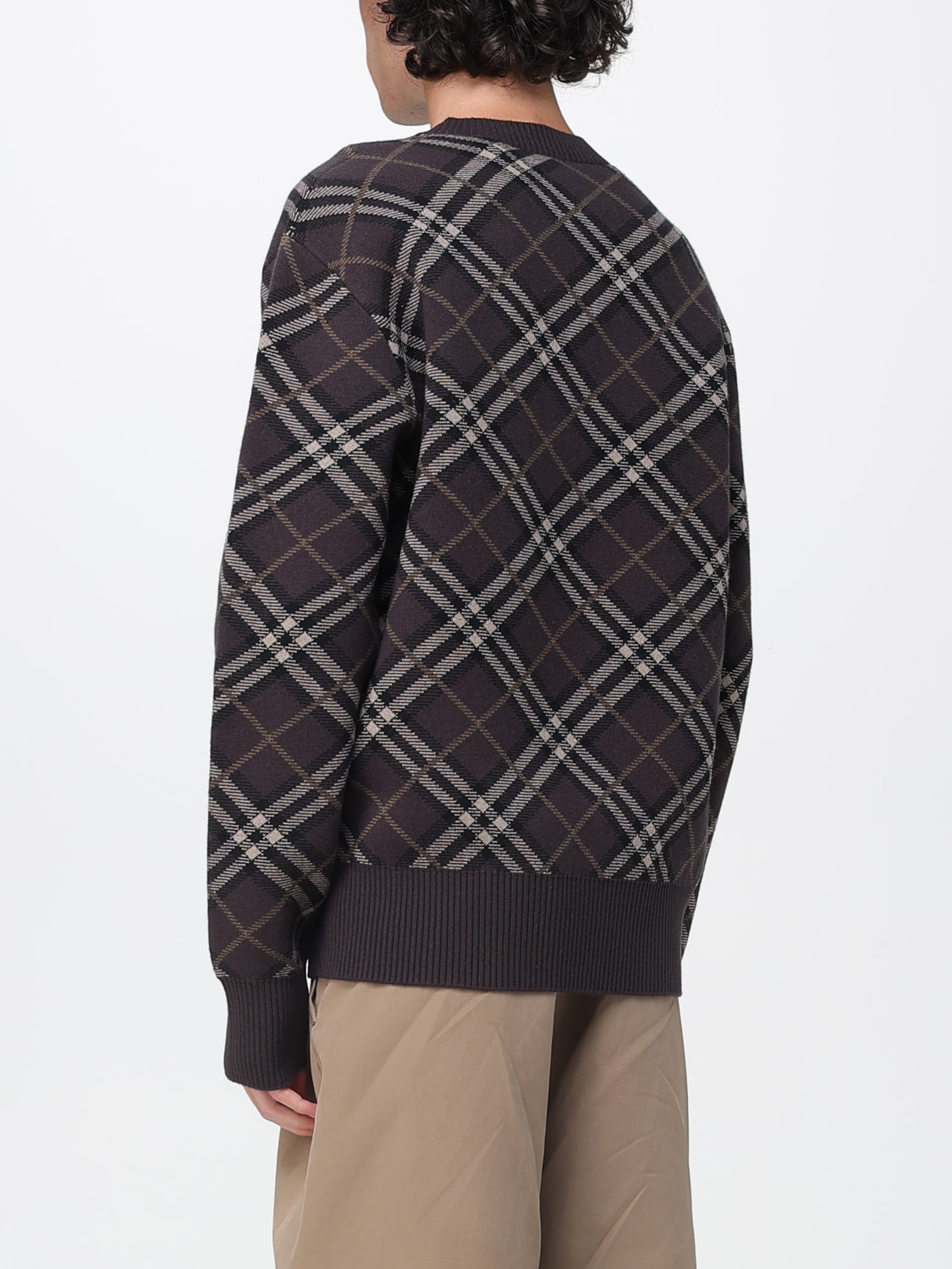 BURBERRY SWEATER: Sweater men Burberry, Brown - Img 3