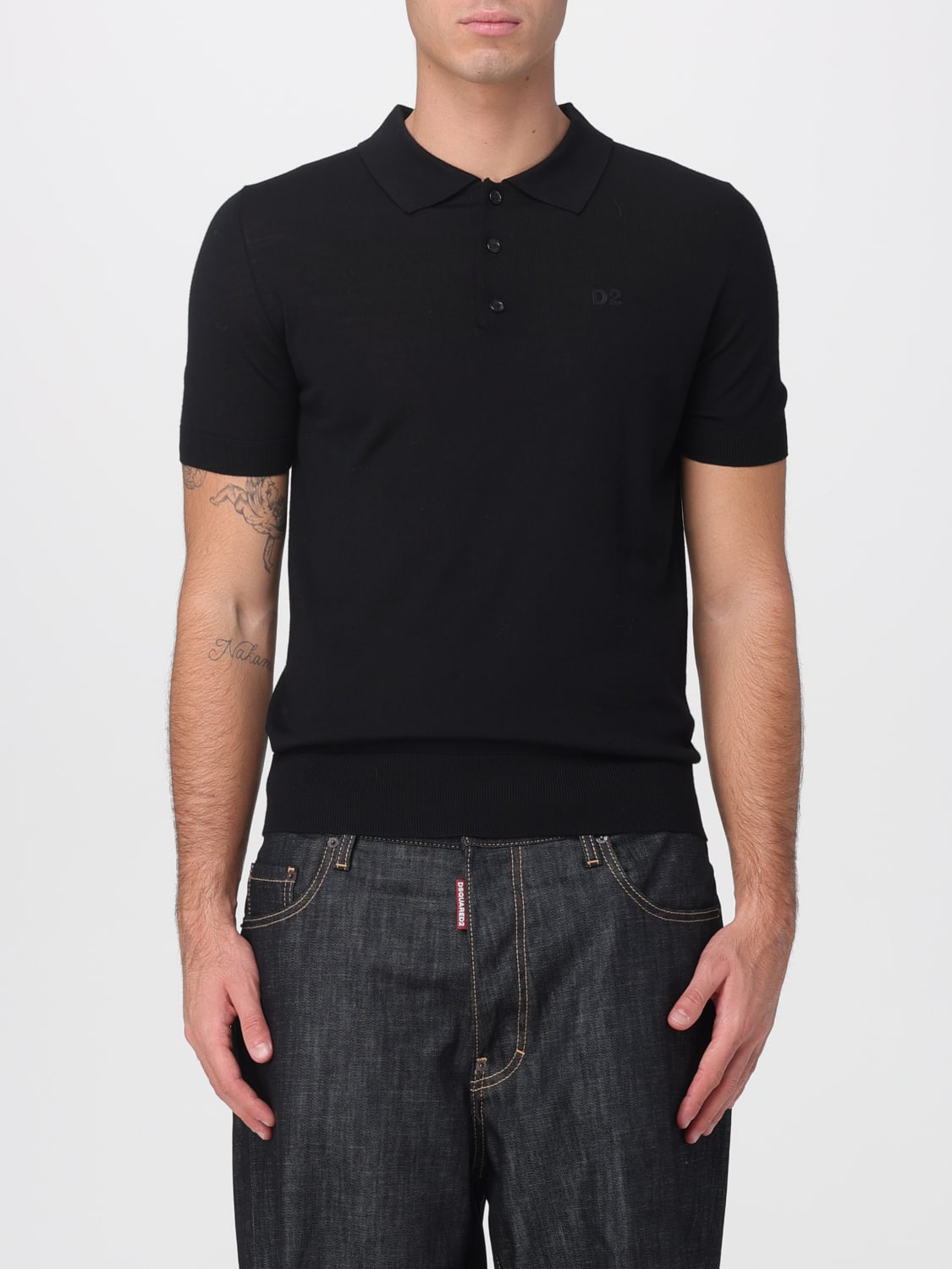 DSQUARED2 POLO SHIRT: Polo shirt men Dsquared2, Black - Img 1