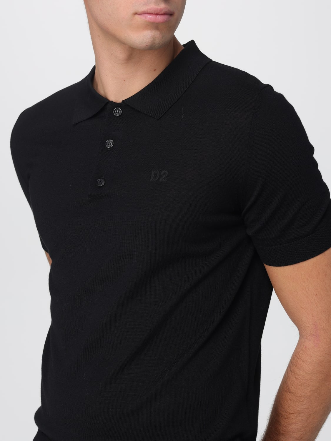 DSQUARED2 POLO SHIRT: Polo shirt men Dsquared2, Black - Img 3