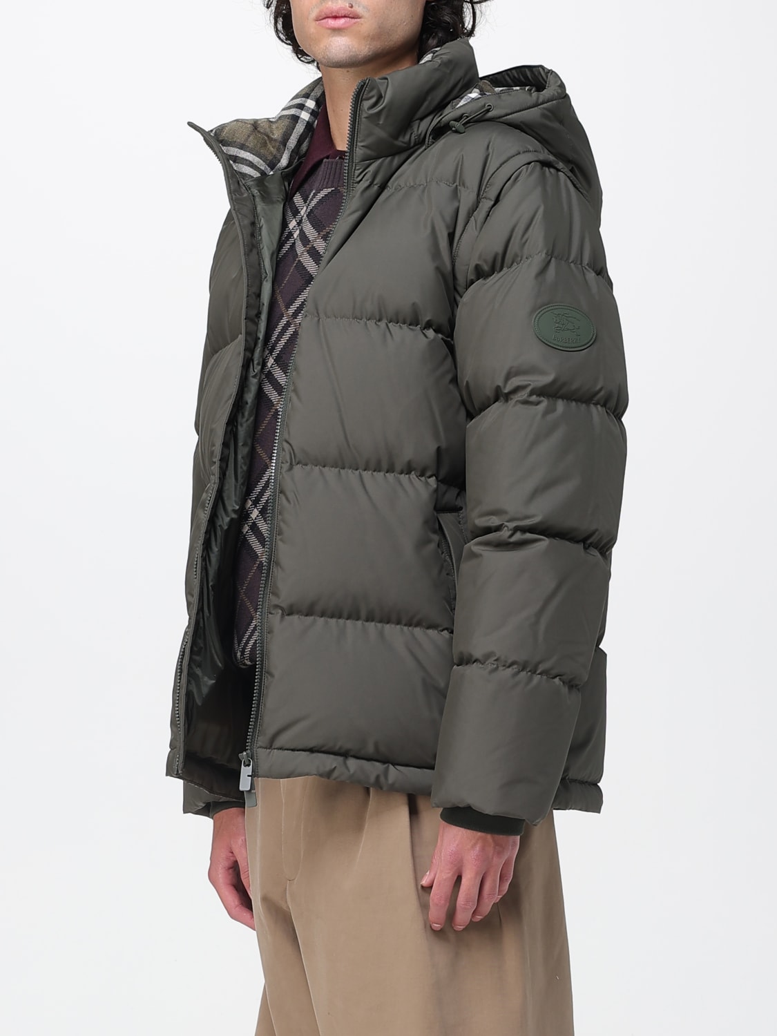 BURBERRY JACKET: Blazer men Burberry, Green - Img 4